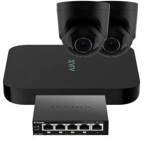 AJAX TVO KIT 1S, 8 KANAL NVR, 2 TURRET SORT